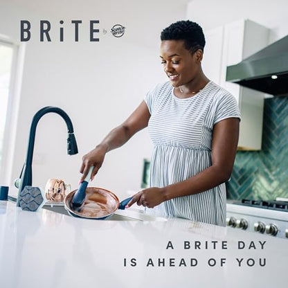 Brite by Scotch-Brite Limited Edition Mess-Free Dishwand, Sleek and Stylish Dish Brush with Soap Dispenser Handle - size: (Pack of 1)