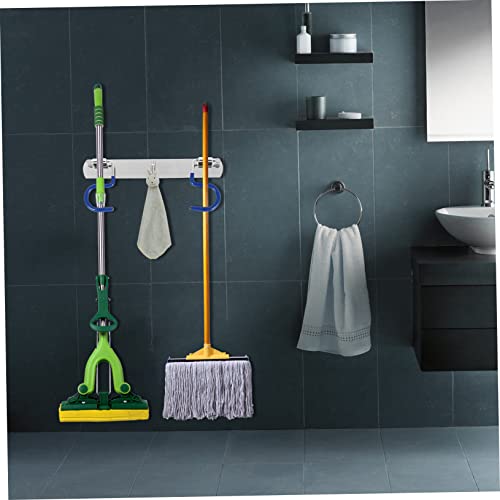 Cabilock Mop Holder Mop Steel S-type Hook Wall-mounted S-type Mop Hook Practical S-type Mop Hook Heavy-duty S-type Mop Hook S-type Mop Wall-mounted Hook S-type Mop Heavy-duty Hook - size: 24X9X2CM