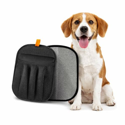 Pet Hair Removal Glove for Dogs and Cats Reusable Grooming Brush Mitt 5 Finger Deshedding Tool for Loose Fur Carpet, Clothes, Sofa and Car