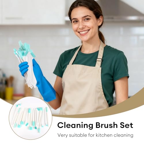 16 Pcs Crevice Cleaning Brush Set, Small Brushes for Tight Spaces, Humidifier Brush, Household Cleaning Tools for Home Appliances
