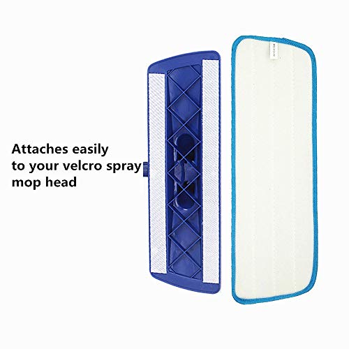 Microfiber Spray Mop Replacement Heads for Wet/Dry Mops Floor Cleaning Pads Compatible with Bona Floor Care System (3 Pack)