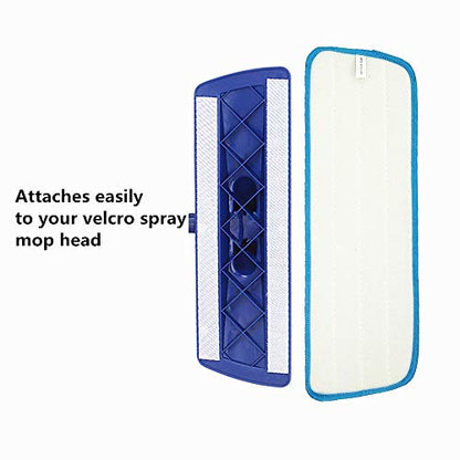 Microfiber Spray Mop Replacement Heads for Wet/Dry Mops Floor Cleaning Pads Compatible with Bona Floor Care System (3 Pack)