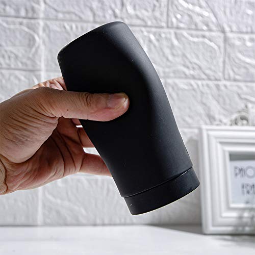 Dishwashing Soap Dispenser,Dishwashing Liquid Dispenser,Dish Detergent Dispenser,Dish Soap Silicone Squeeze Bottle for Kitchen and Bathroom. (Black) - color: Black