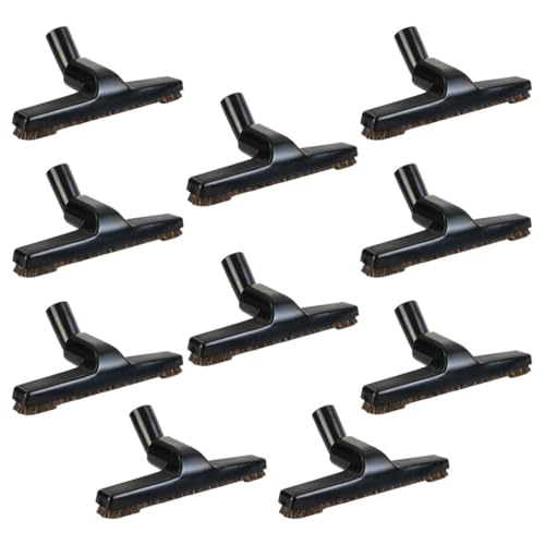 Selgo Universal 1 ¼ Inch (32mm) Black Vacuum Cleaner Floor Brush 10" Wide, Pack of 10 (10 Brushes) - size: 32-1517-64 10pk