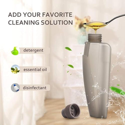 Flat Spray Mop for Floor Cleaning | 360 Degree Rotating Microfiber Floor Cleaner with Refillable 400ml Bottle | Washable Reusable Pad | Slim Design for Home, Kitchen, Tiles and Wooden Floors