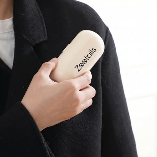 2-in-1 Portable Lint Roller & Fabric Shaver Reusable Gel Sticky Picker & Retractable Metal Scraper Washable Travel Lint Remover for Clothes, Pet Hair, Sweater Pilling (Cream White) - color: Cream White