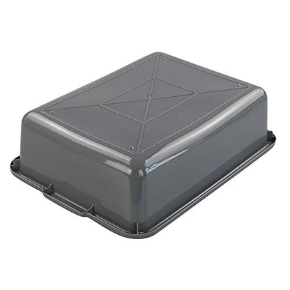 13 L Grey Plastic Tote Box Set of 4, Commercial Bus Box Large Plastic Dish Bin - color: Grey, size: 13 L