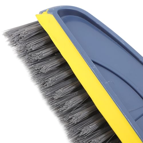 MAGICLULU Long Handle Floor Brush with Stiff Bristles, Shower and Bathroom Floor Scrubber Brush for Tile Grout and Narrow Gaps, 126cm Blue-Yellow Handle Cleaning Tool for Hard-to-Reach Areas