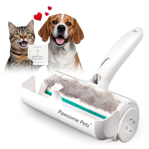 Pawsome Pets Pet Hair Remover Gift Set Reusable Lint Roller Cat and Dog Hair Remover for Furniture, Couch, Carpet, Clothing and Bedding - Portable, Multi-Surface Fur Removal Tool - color: B:blue