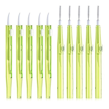 10Pcs Cell Phone Cleaning Kit, Dual Head Anti-Clogging Nylon Brushes Hook Cleaner, Multifunction Mini Cleaning Kits for 17 Pro Max Charging Port, Speaker, Earphone, Tablet, Camera, Keyboard, Yellow