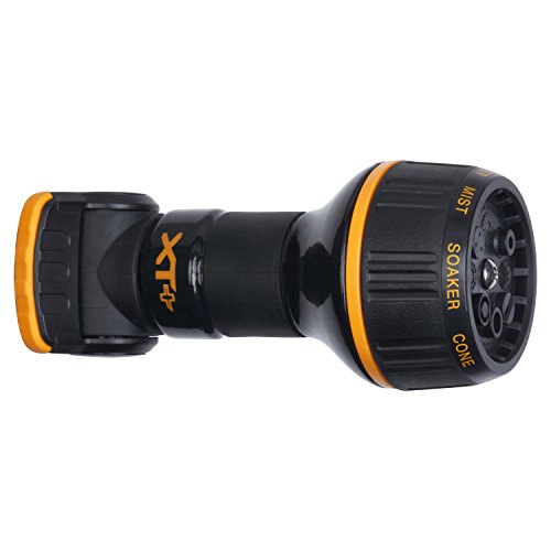 Melnor XT Metal Garden Hose Nozzle; Front Trigger with Flow Control; 8 Watering Patterns; 100% Metal Body with Fully Rubberized Slip Resistant Grip - style: 8-Pattern