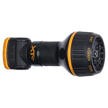 Melnor XT Metal Garden Hose Nozzle; Front Trigger with Flow Control; 8 Watering Patterns; 100% Metal Body with Fully Rubberized Slip Resistant Grip - style: 8-Pattern
