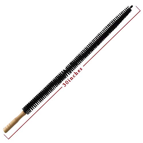 Dryer Vent Cleaner Kit Brush-2 Pack Clothes Lint Trap 30 Inch Long Flexible Pipe Refrigerator Coil Brush