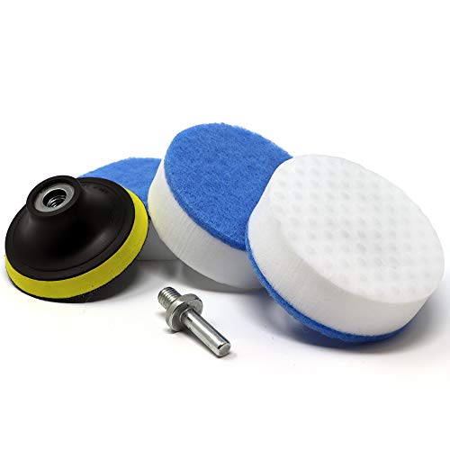 Drill Powered Cleaning Sponges - Magic Eraser with Drill Attachment | High Density Melamine Pads for Bathroom, Kitchen, Grout, Baseboards, Stain Removal | Cordless Power Scrubber Tool