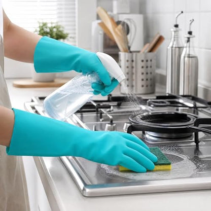 Cleaning Gloves for Kitchen, Bathroom & Household Use, Medium, 1 Pair