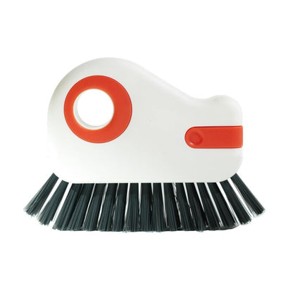 Upgrades 2 in 1 Groove Cleaning Brush Window Track Cleaning Tools, 2026 Multipurpose Hard Bristle Crevice Cleaning Brush with Hidden Scraper, Shutter Door Window Track Kitchen Cleaning Kit (Gray) - color: Gray