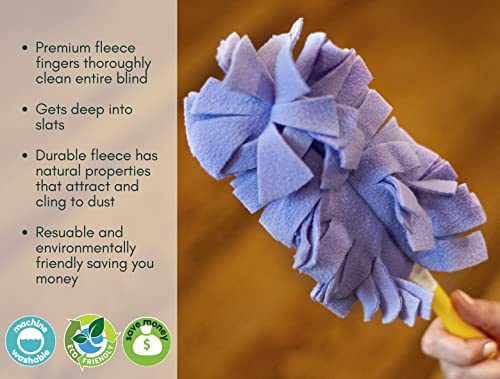Xanitize Fleece Refills for Swiffer Hand Duster - Reusable, Dry Duster - 5-Pack Rainbow (Pastel) - color: Multicolor