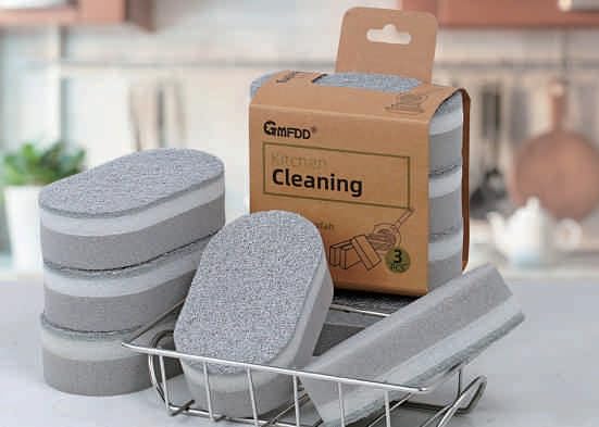 Scrubbing sponges Without Scratches-Esponjas de fregado sin arañazos - color: Gray--gris