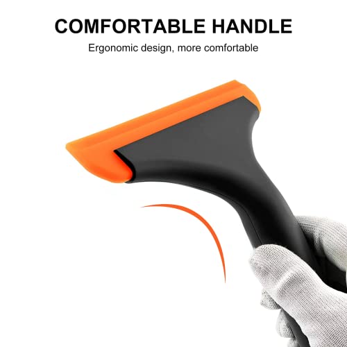 SetSail Shower Squeegee for Glass Doors, Small Squeegee for Shower Glass Door Mini Silicone Squeegee for Window Cleaner Tool Bathroom Squeegees for Car Window Cleaning 2 Pack - size: 2 Pack