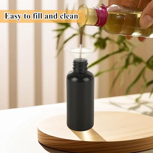 60 Pack 2 oz Black Spray Bottles, Small Fine Mist Plastic Spray Bottles with Caps, Refillable Mini Spray Bottles for Room Spray, Car Freshener, Essential Oils, Beauty, Hair, Cleaning - color: Black, size: 2 oz