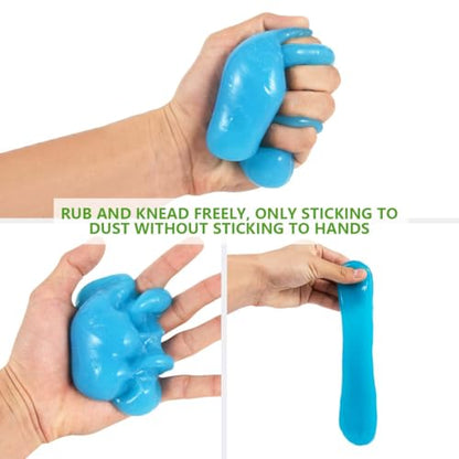 SenseYo 2 Pack Car Cleaning Gel Slime Clean Putty Dust Remover Car Interior Cleaner Kit Supplies Accessories Auto Detailing Tools for Air Vents Consoles Cup Holders Keyboards Notebook Camera