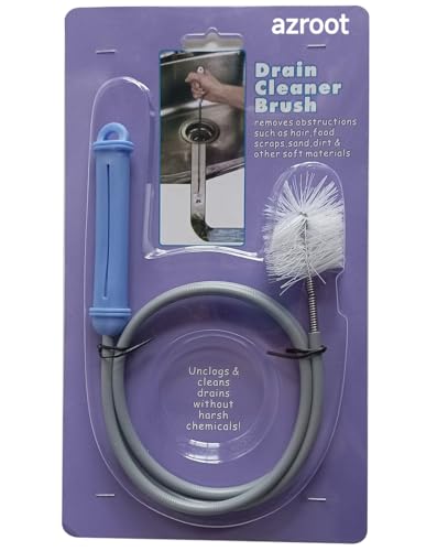 59 Inch Drain Cleaner Brush, Pipe Cleaner Clog Remover for Cleaning Sink, Bathtub,kitchen, AC Pipe,Shower Drain
