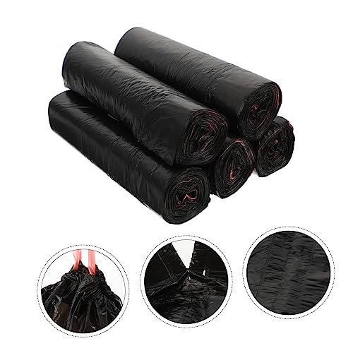 75Pcs Drawstring Trash Bags Heavy Duty Garbage Bags for Home Use Leakproof Extra Strong for Kitchen Bathroom Living Bedroom Cleanup