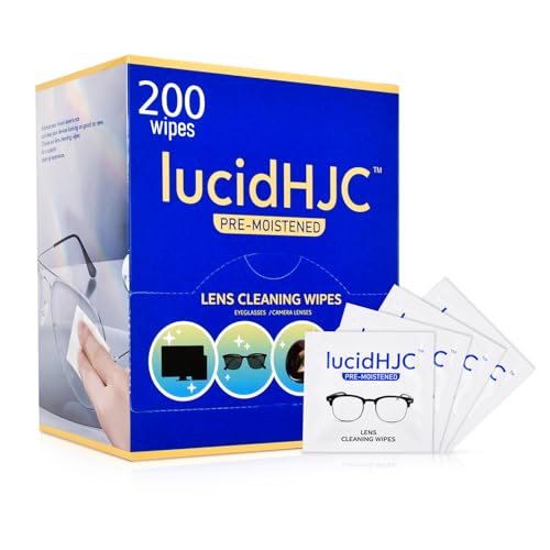 Lens Wipes for Eyeglasses/Camera Lenses,and Screens of cellphones/laptops/Computers .Cleaning Spots or dirts. Wrapped Individually Paper Wipes, Count 200