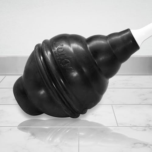 Korky BeehiveMAX Hideaway - Heavy Duty Toilet Plunger with Holder - Drip Free Carry - Seals All Bowl Shapes – Powerful Clog Removal, 97-5 - color: White