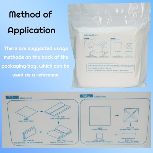 100 Pcs Cleanroom Cloth Wipes 9"x9" Microfiber Lint Free Cloth Disposable Clean Cloths Laser Sealed Edge for Lab Semiconductor Industries and Printing (bag of 100 Pcs) (9×9inch 100pcs)