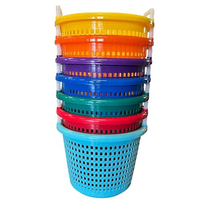 Heavy Basket Blue for Fishing, Laundry Basket, all Purpose Basket - heavy duty, hold up 40 lbs, can take hot and cold condition, used by commercial fishermen for decades.