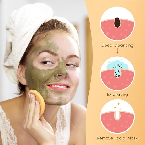 GAINWELL 100PCS Compressed Facial Sponges, Cleansing, for Personal Spa Esthetician Use - color: Yellow, size: 100 Count (Pack of 1)