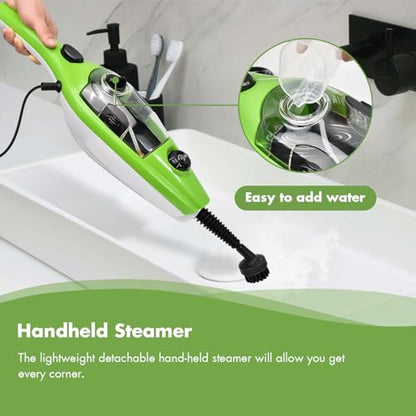 iMeshbean 10-in-1 Steam Mop, Floor Steamer, Carpet Steam Cleaner, Handheld Steam Cleaner for Laminate, Hardwood, Tile, Floor, Carpet Cleaning