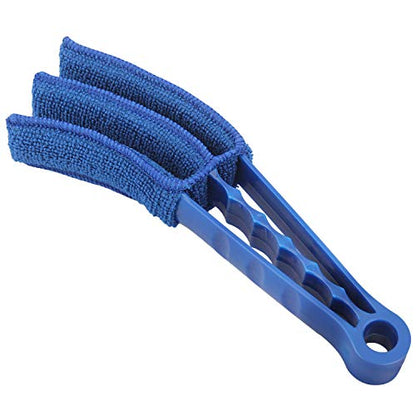 Window Blind Cleaner Duster Brush Kit 2 Pack Brush with 6 Microfiber Sleeves - Blind Cleaner Tools for Window Blinds Air Conditioner Jalousie Dust
