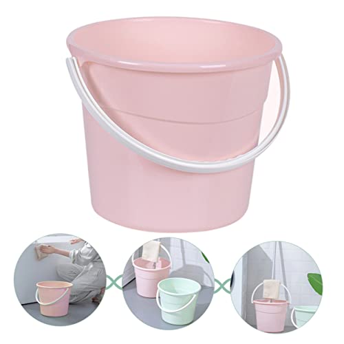 Cabilock 1pcs Heavy-Duty Water Container Bucket Handle Versatile Utility Storage for Home Car Washing Fishing and More Lightweight Compact Design - color: Pink