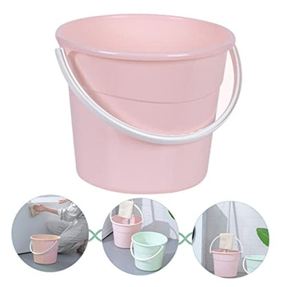 Cabilock 1pcs Heavy-Duty Water Container Bucket Handle Versatile Utility Storage for Home Car Washing Fishing and More Lightweight Compact Design - color: Pink