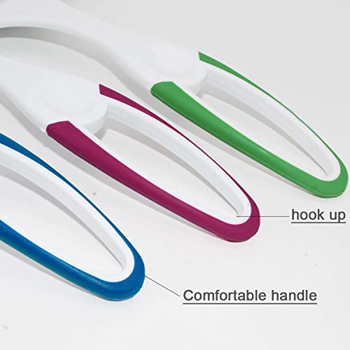 Hand Held Rubber Glass Shower Squeegee with Hanging Hole for Glass Door, Car Windows - Multifunctional Tool [3-Pack] - color: Multia