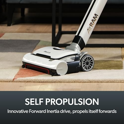 Gtech AirRAM 3 Cordless Vacuum Cleaner with Anti-Hair Wrap Bar - Dual Edge-Clean Brushes - Perfect for Carpet and Hardwood Floors - Rechargeable 22v Li-ion Battery - Lightweight - New Model/Red Thread - style: AirRAM3 - New Gen Cordless Up. Red