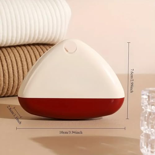 1pc Portable Washable Hair Remover Roller – Pet Hair, Lint, and Dust Remover for Clothes and Fabric – Reusable Hairball & Debris Cleaning Tool - RED
