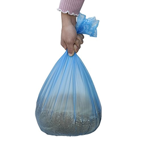 3 Gallon Trash Bags, Small Garbage Bag, Blue, 120 Counts