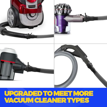 Holikme Dryer Vent Cleaner Kit 2 Pieces - Upgraded Dryer Lint Screens Cleaner Brush Part, Dryer Lint Vacuum Attachment Fit for Most Vacuum Cleaner, Dryer Lint Brush, Black - color: Black