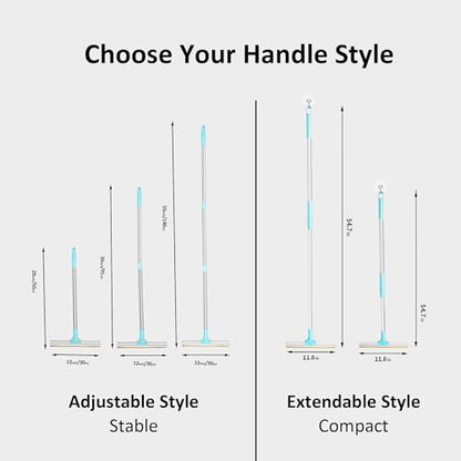 Carpet Rake for Pet Hair Removal, 3-Section Rake to Fluff Matted Rug & Remove Dog Cat Hair, Deep Clean Tool for Stairs, Furniture, Couch & Car Seats, Reusable & Easy Storage - color: Blue Adjustable