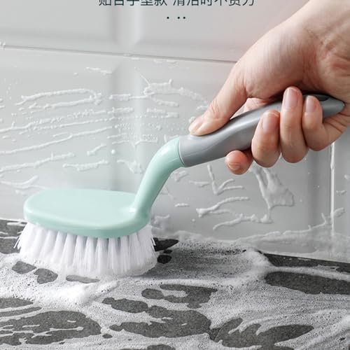 Scrub Brushes for Cleaning Heavy Duty Durable Ergonomic Non Slip Handle Bathroom Shower Kitchen Floor Tile Bathtub Plastic 23.5x5.3x3.5cm