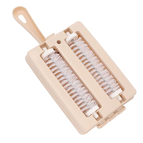 Carpet Sweeper, Multi Functional Handheld Cleaning Brush with Double Roller, Portable Lint Dirt Crumb Remover for Home Carpet Sofa Car Mat Surface Cleaning