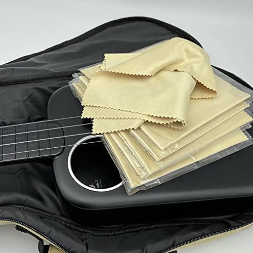 AAwipes Trumpet Cleaning Cloths Microfiber 12"x12" (6-Pack, Yellow) Plush Polishing Cloths for Musical Instruments Cleaning Cloths for Guitar Violin Piano Clarinet Sax Universal (HCIS-1212-Y) - color: Yellow 6PCS