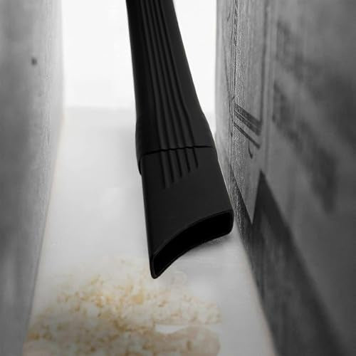25" Long Flexible Crevice Tool Vacuum Cleaning Attachment with Removable Brush Head For All 1-1/4 inch or 1-3/8 inch Connector Hoses Helps Clean Cobwebs on Ceiling, Dryer Lint, Under Furniture