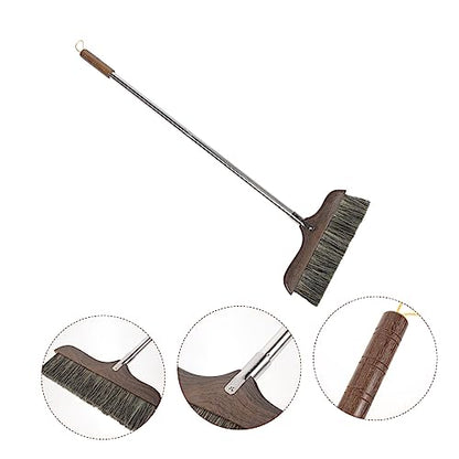 FOMIYES Push Broom with Durable Bristles for Home Cleaning Heavy Duty Floor Sweeper with Handle for Indoor and Outdoor Use for Kitchens and Offices