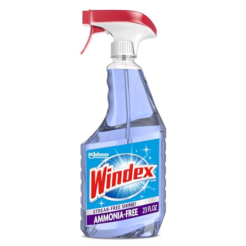 Windex Glass and Window Cleaner Spray Bottle, Ammonia Free, Packaging Designed to Prevent Leakage and Breaking, Surface Cleaning Spray, Crystal Rain Scent, 23 Fl Oz - size: 23 Fl Oz (Pack of 1)