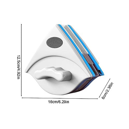 Double Sided Magnetic Window Cleaner, Magnetic Window Cleaning Brush, Window Wipers for Glass, Window Cleaning Tools Glasses Cleaner Cleaning Brush for High - color: S(3~8mm)