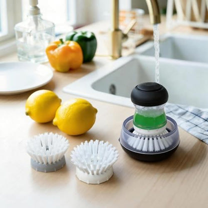 4 Pack Brush Refills for OXO Dish Brush Refill B, Brush Head Replacement OXO Dish Brush Replacement Head（White Round） - color: White Round
